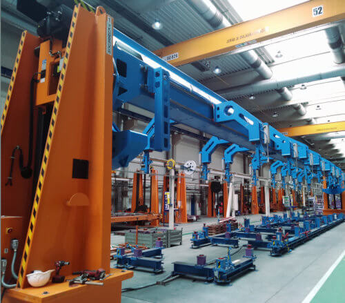 Welded sub-groups of train cars | Slavia Production Systems a.s.